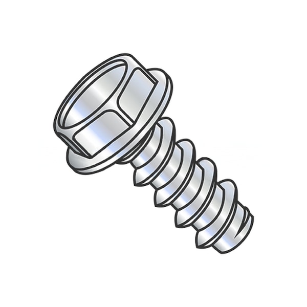 Usa Industrials Self-Drilling Screw, #6-20 x 1", Zinc Plated Steel Flange Hex Head External Hex Drive BULK-SCRW-17005 - main